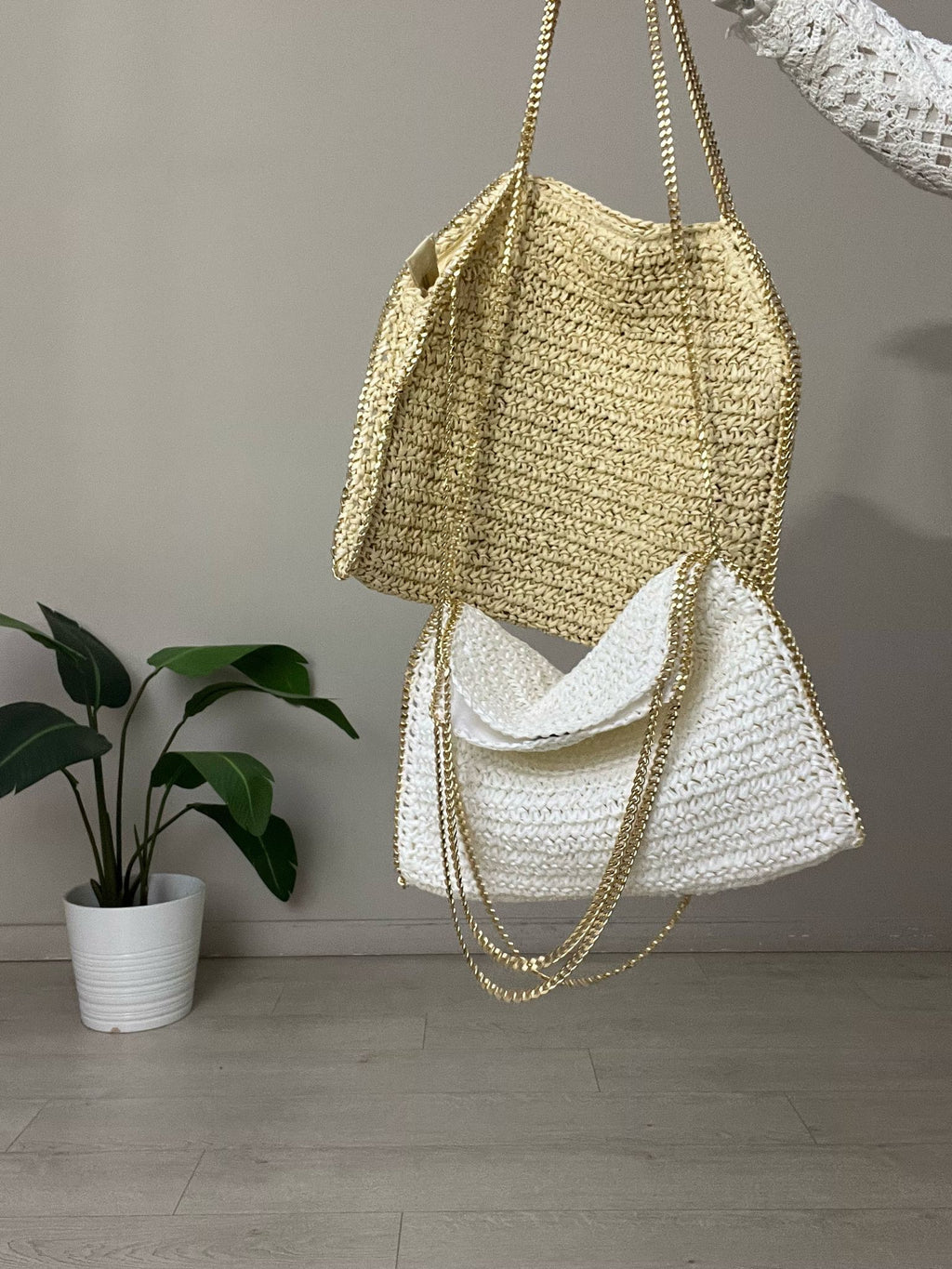 BOLSO RAFIA CADENA