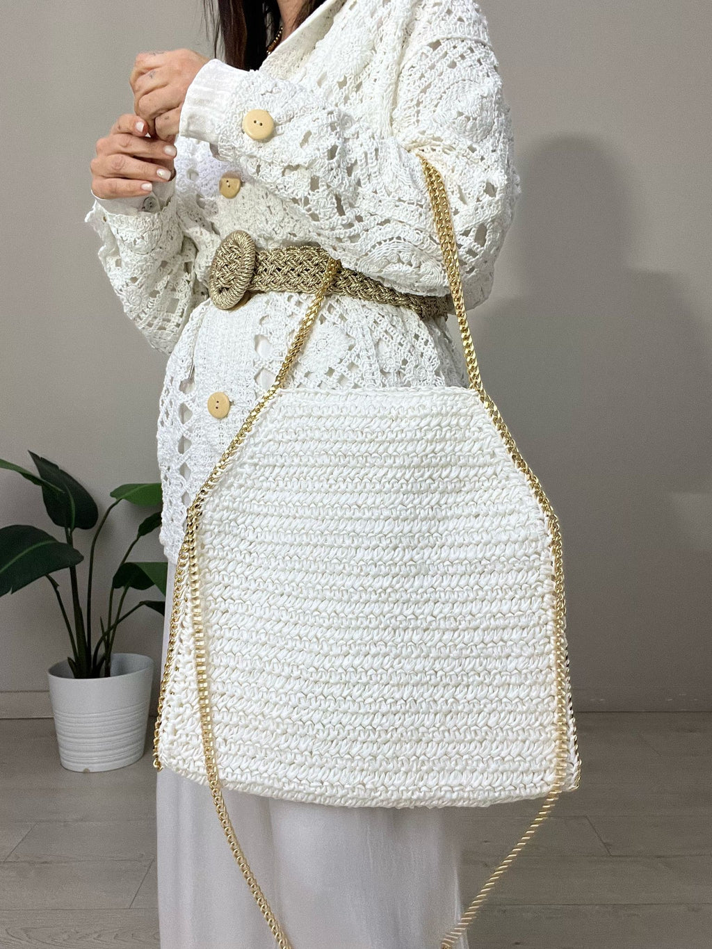 BOLSO RAFIA CADENA
