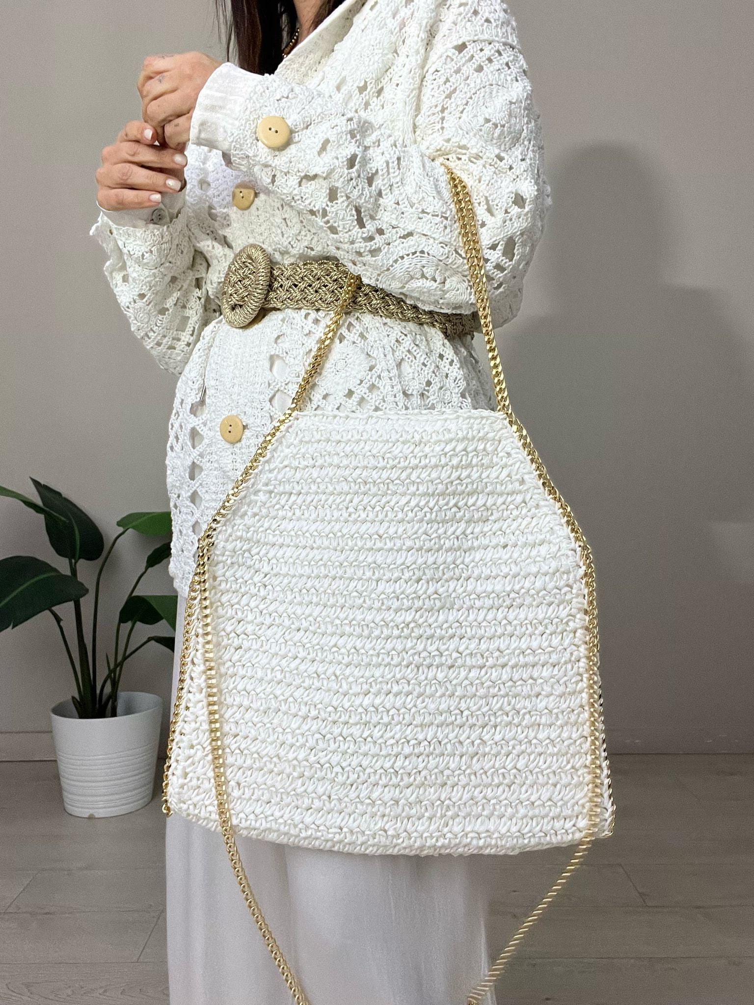 BOLSO RAFIA CADENA