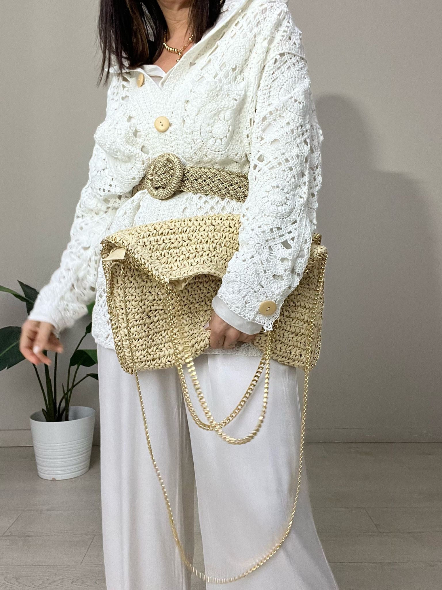 BOLSO RAFIA CADENA