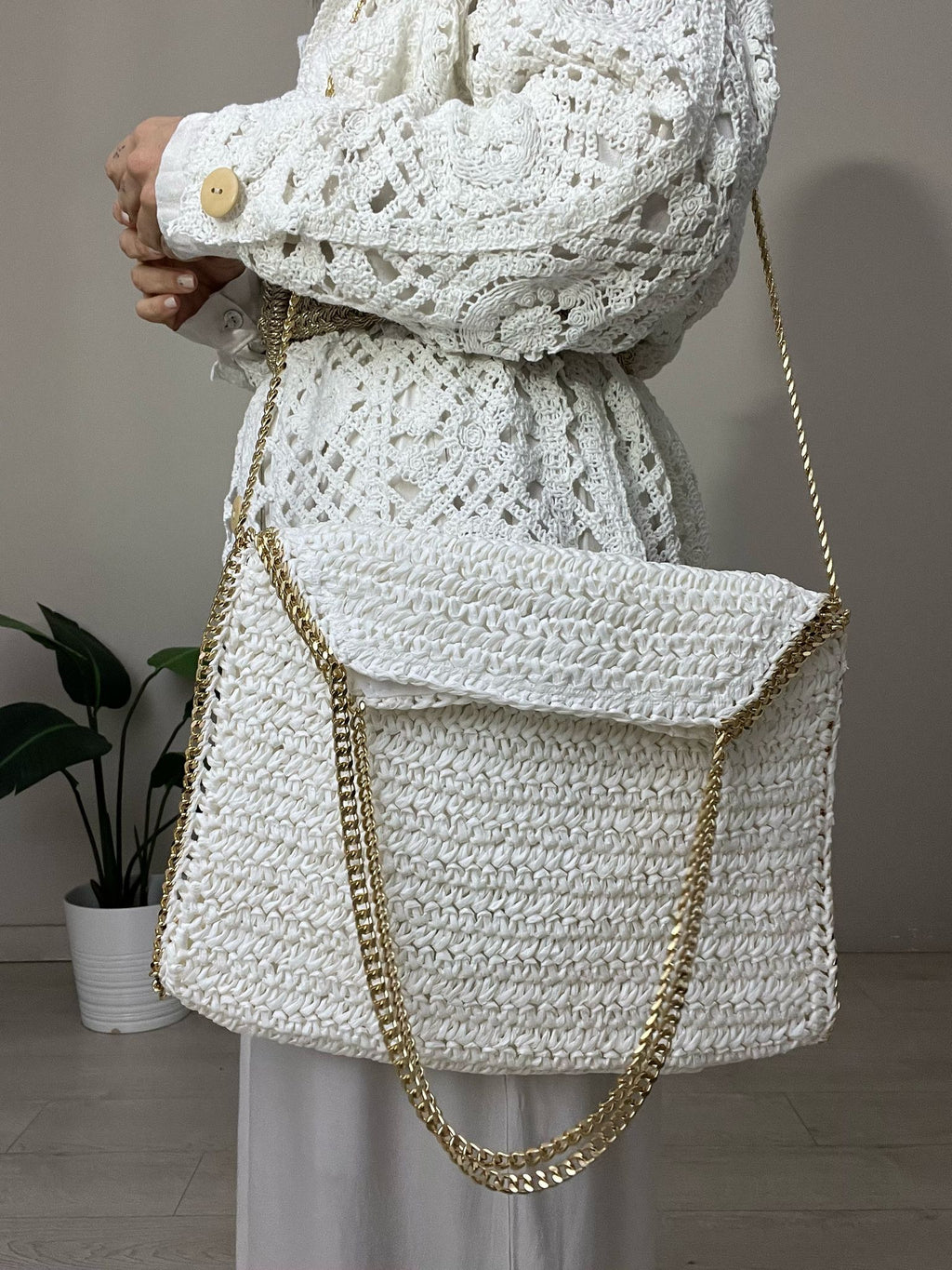 BOLSO RAFIA CADENA