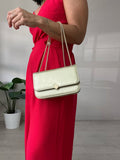 BOLSO RECTANGULAR + CADENA DORADA