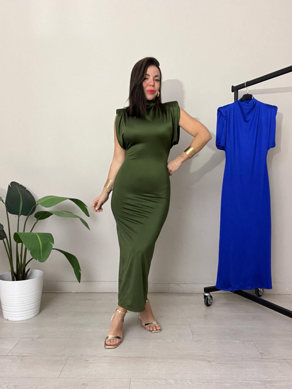 VESTIDO LICRA HOMBRERAS