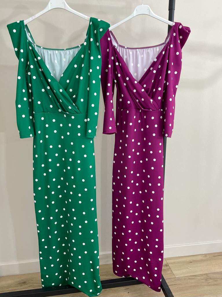 VESTIDO LUNARES CARLA VERDE