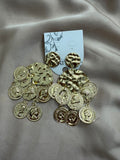 PENDIENTES MONEDAS ROMA