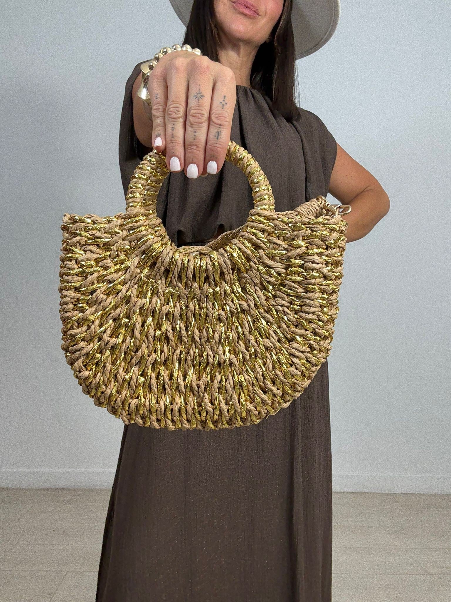 BOLSO CESTA GOLDEN
