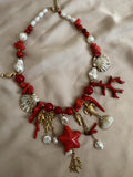 COLLAR CORALES ROJOS