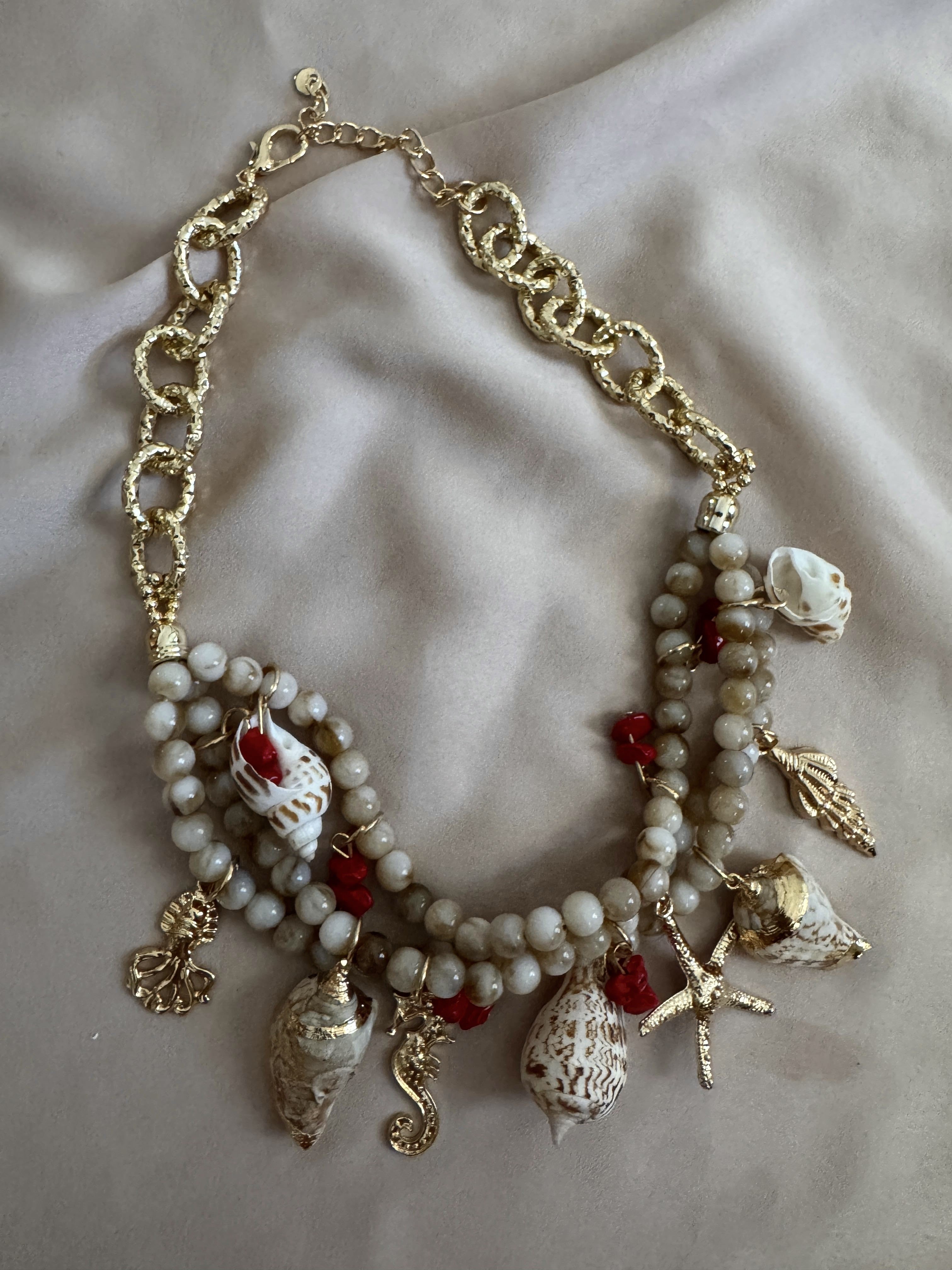 COLLAR ESLABONES SEA BOLITAS