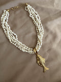 COLLAR CARACOLITAS PEZ DORADO