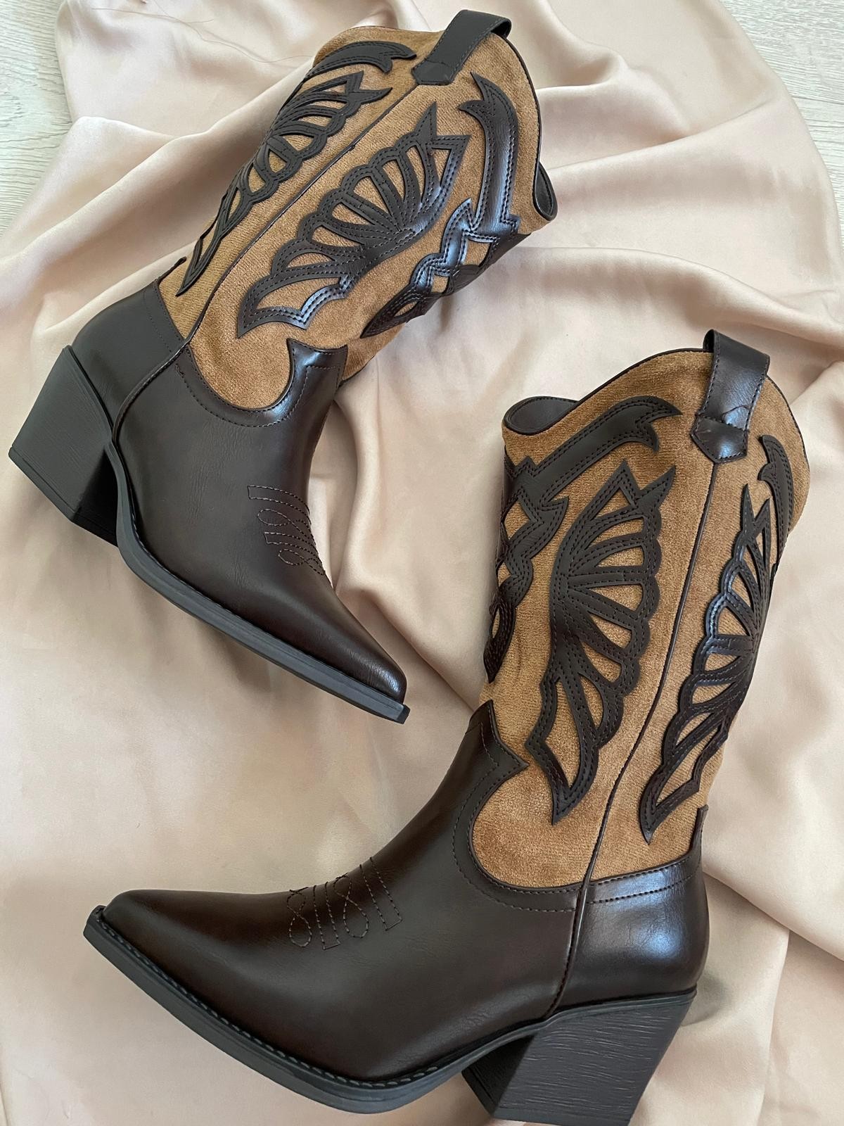 BOTAS COWBOY COMBINADA BROWN