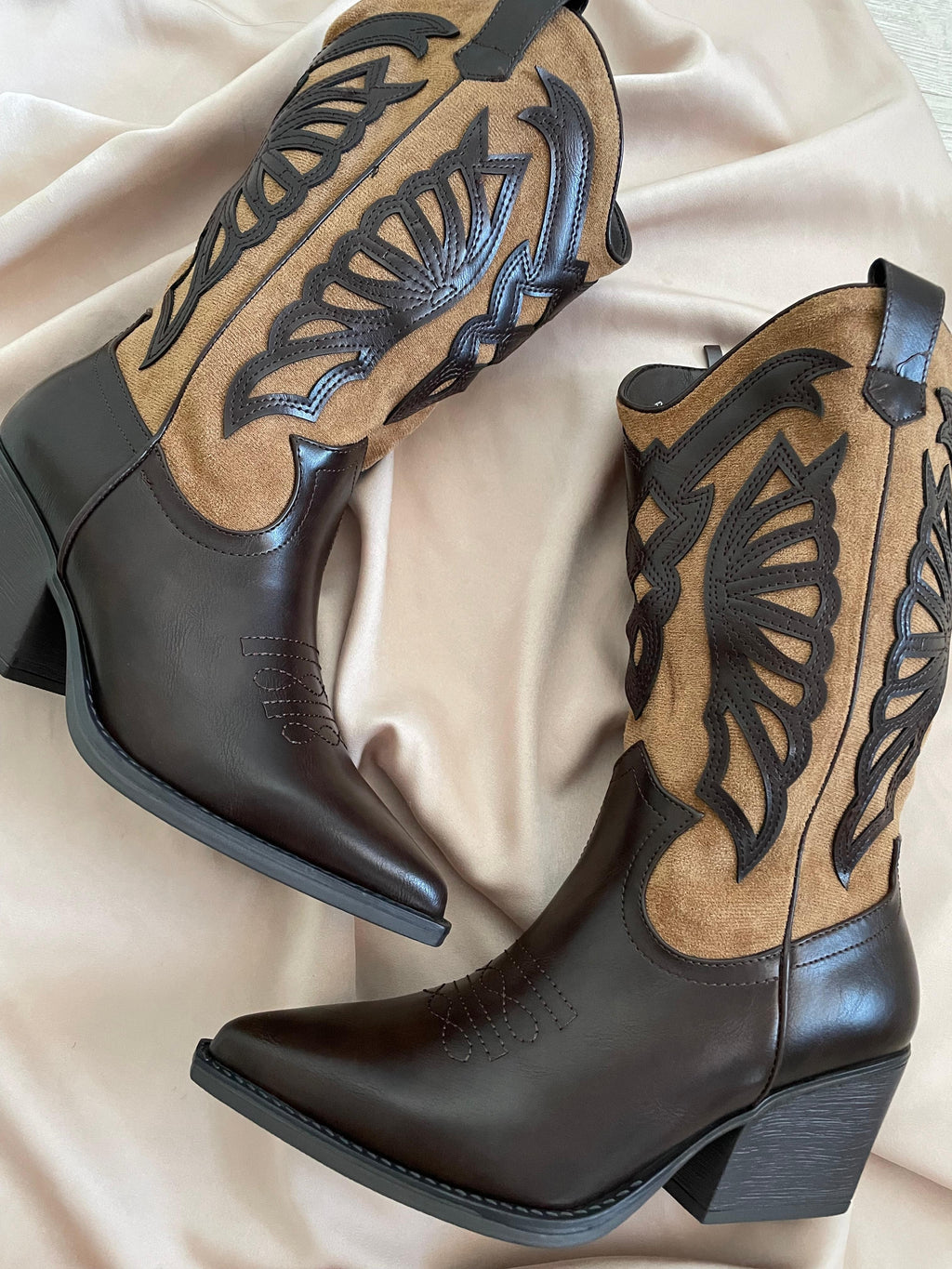 BOTAS COWBOY COMBINADA BROWN