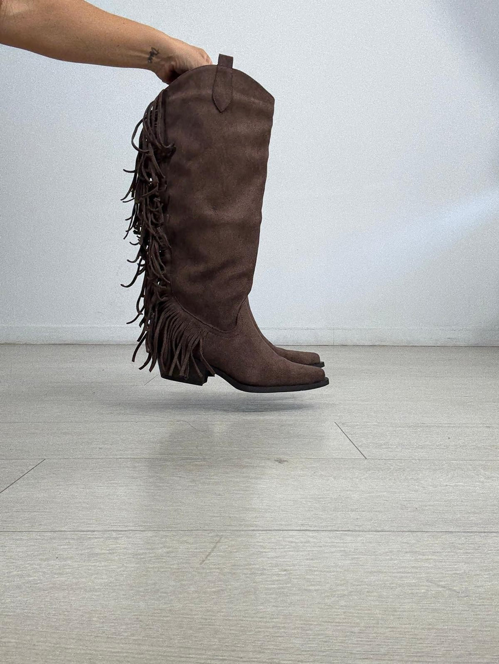 BOTAS COWBOY ANTELINA + FLECOS