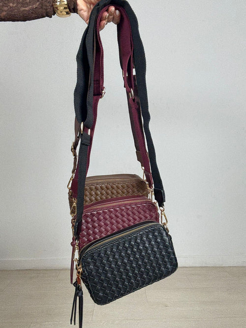 BOLSO EFECTO TRENZADO BANDOLERA