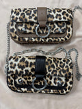 BOLSO LEOPARDO ARO PLATA