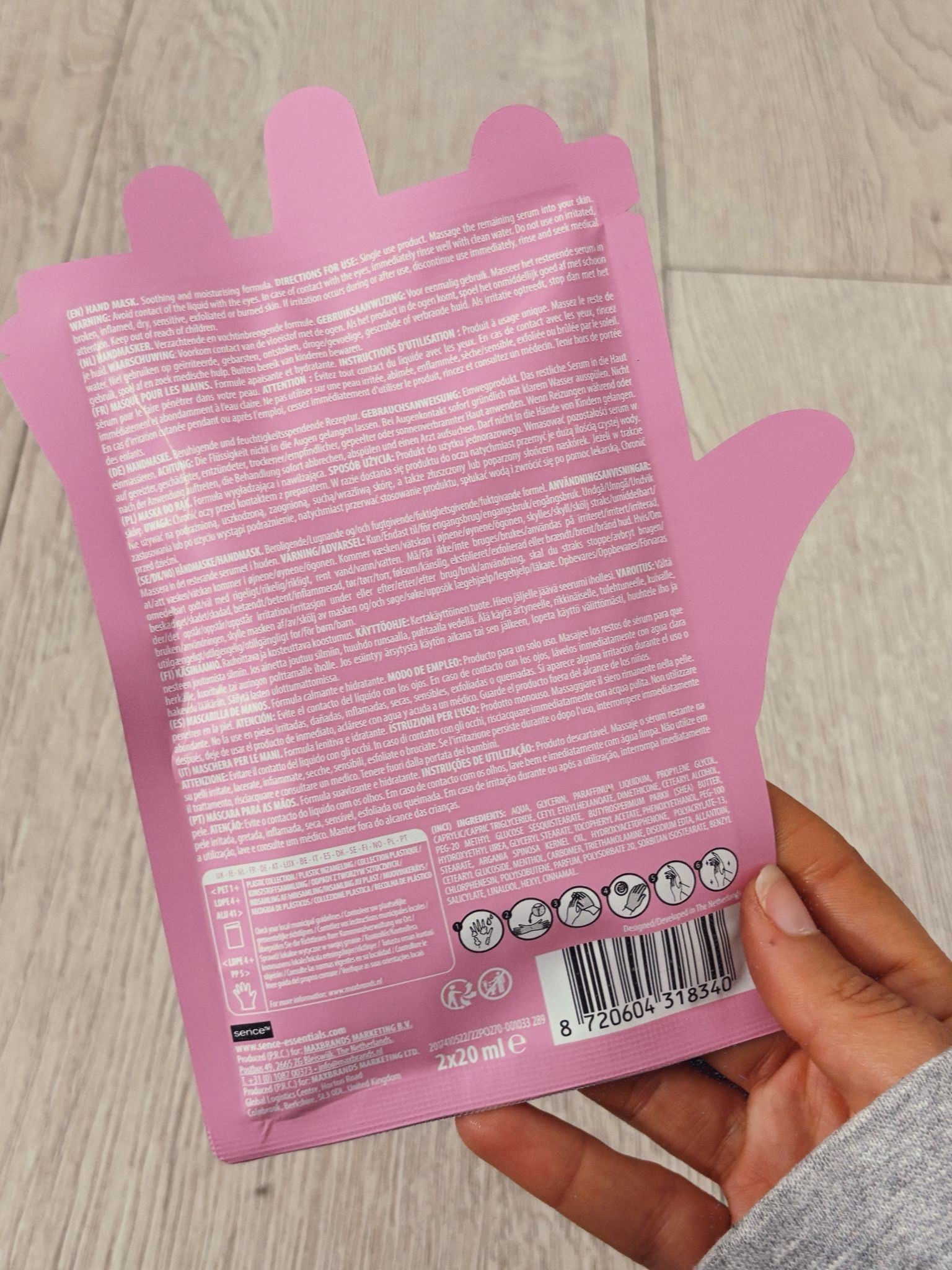 MASCARILLA VEGANA PARA MANOS