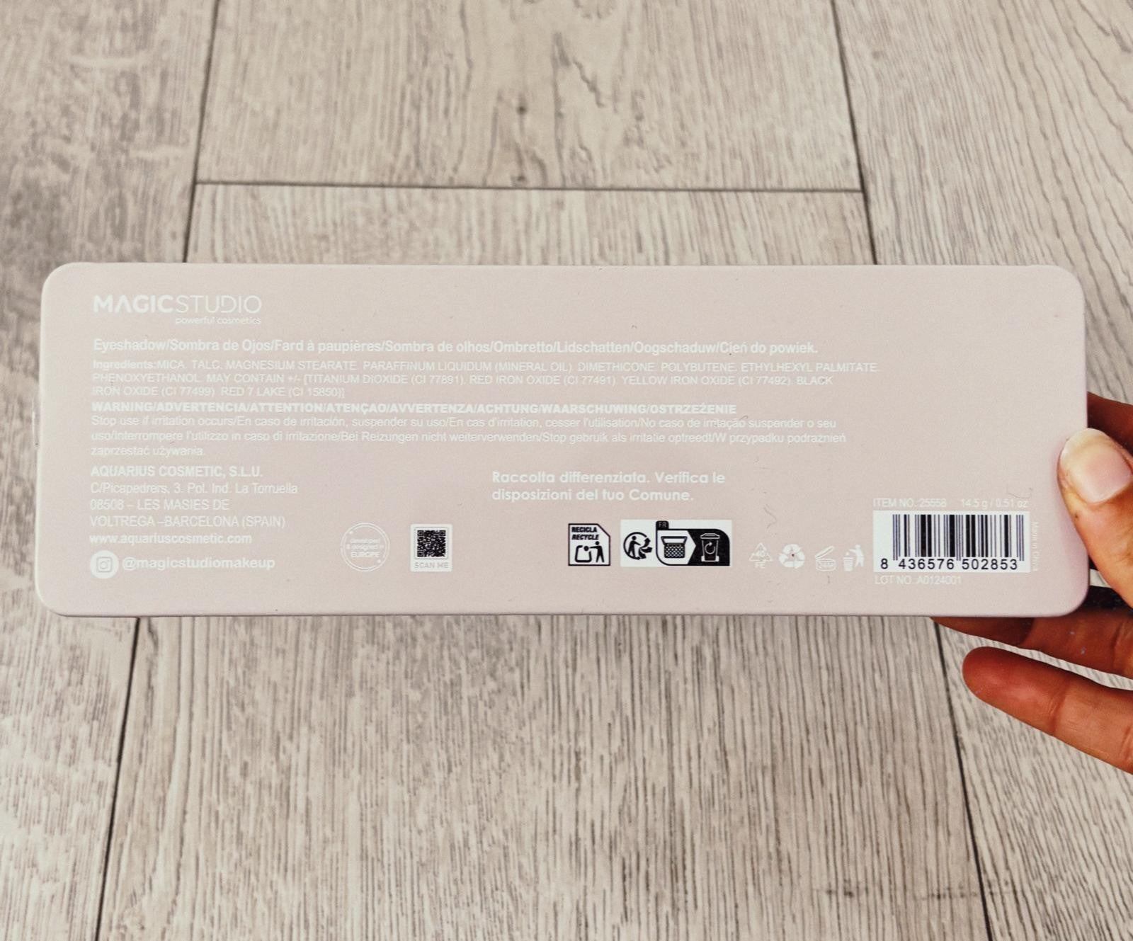 PALETA NUDES RECTANGULAR MAGIC STUDIOS