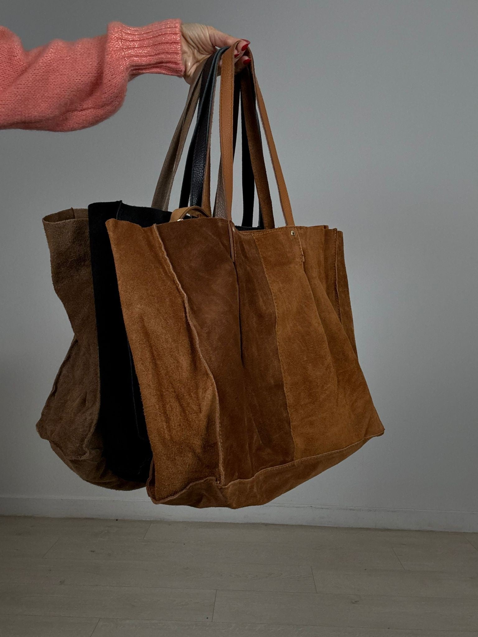 BOLSO PIEL CUADRADO GRANDE