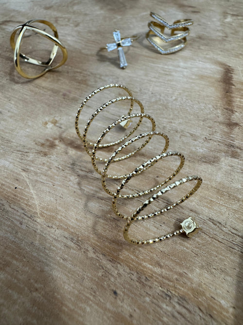 ANILLO ESPIRAL 2 BRILLANTES