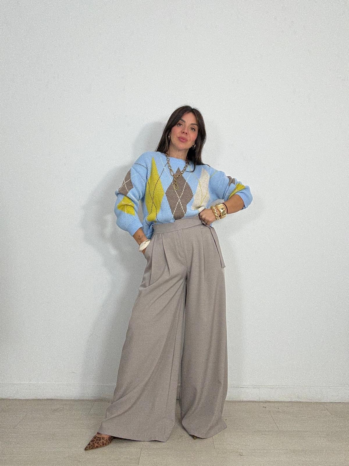 PANTALÓN ANCHO HEBILLA