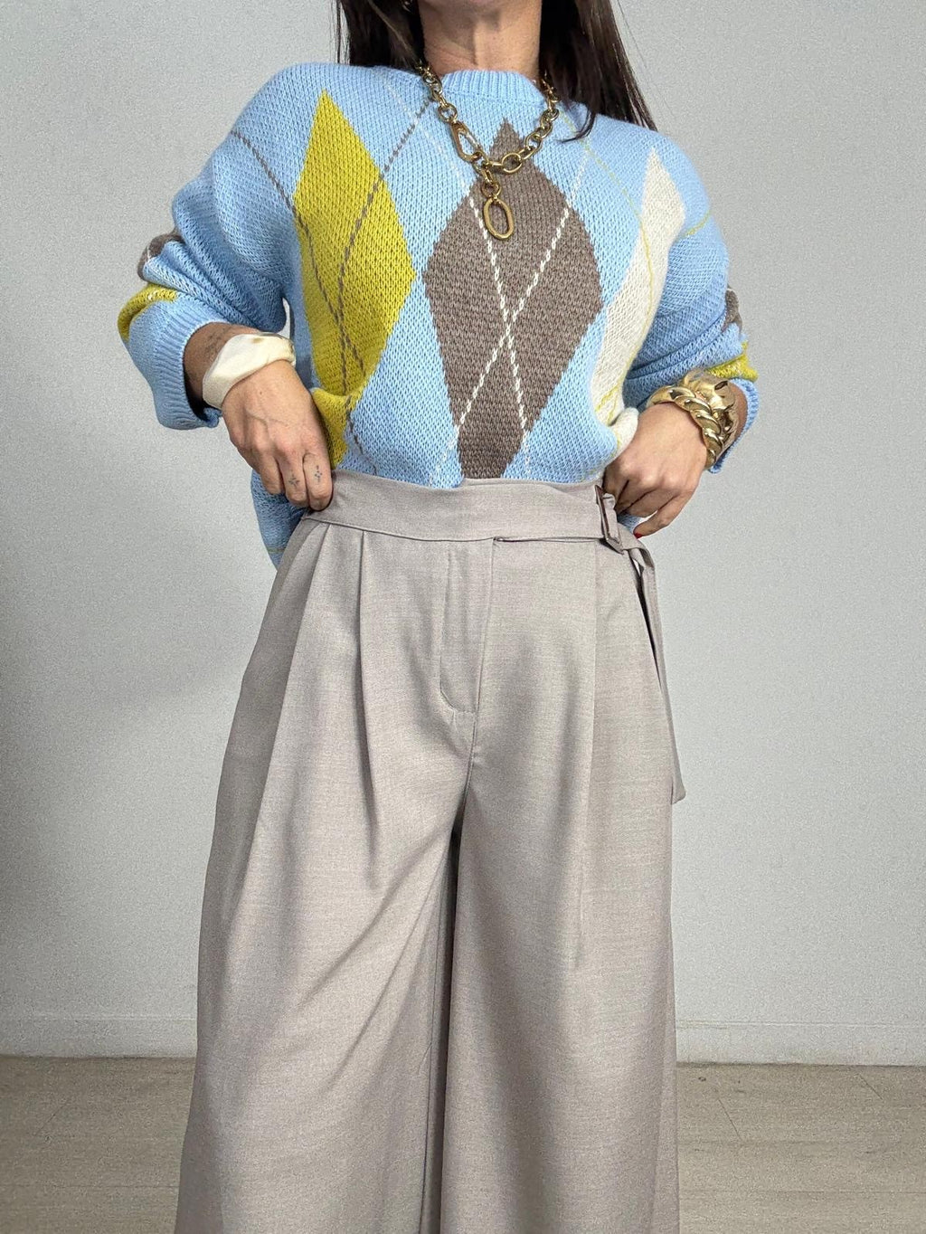 PANTALÓN ANCHO HEBILLA