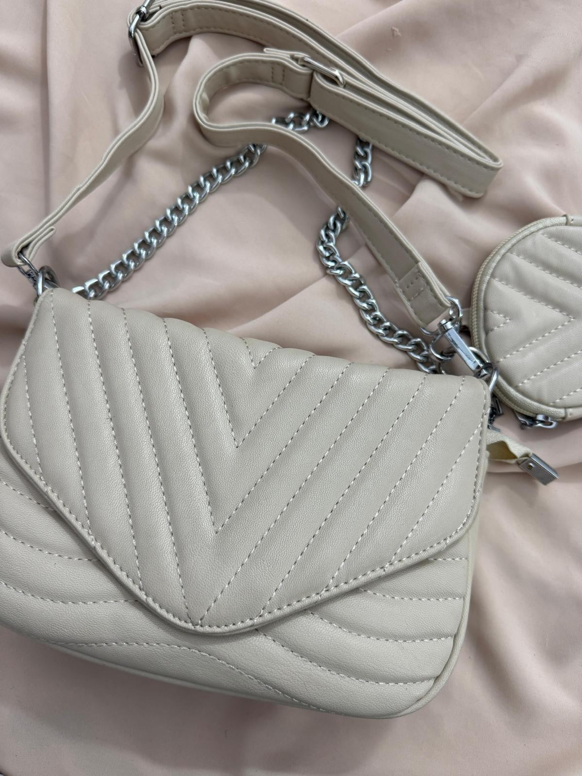 BOLSO ACOLCHADO+MONEDERITO REDONDO