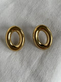 PENDIENTES CIRCULO DORADO