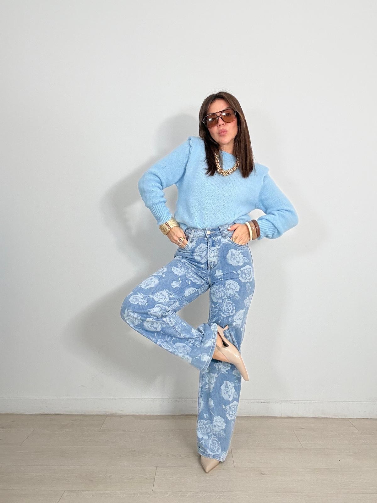JEANS FLORES