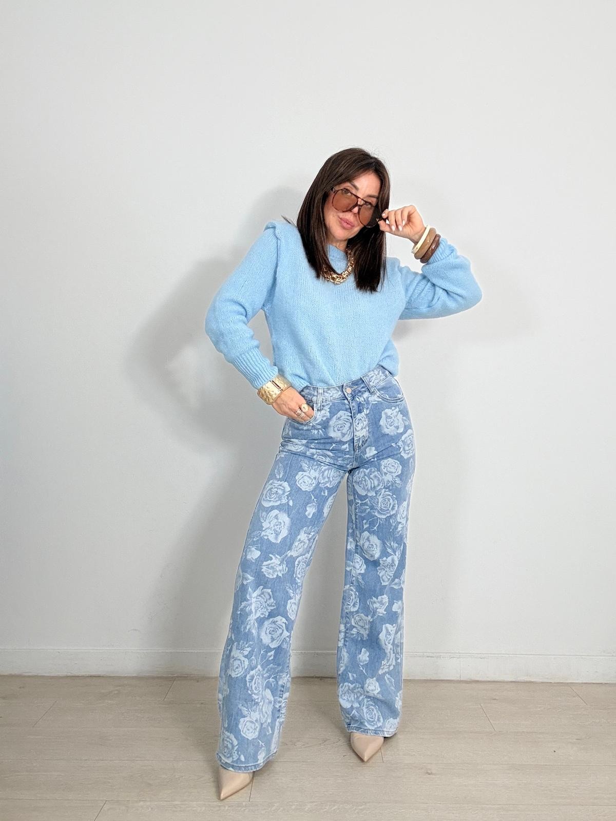 JEANS FLORES
