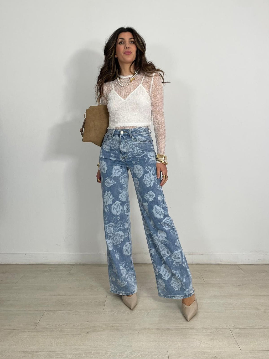 JEANS FLORES