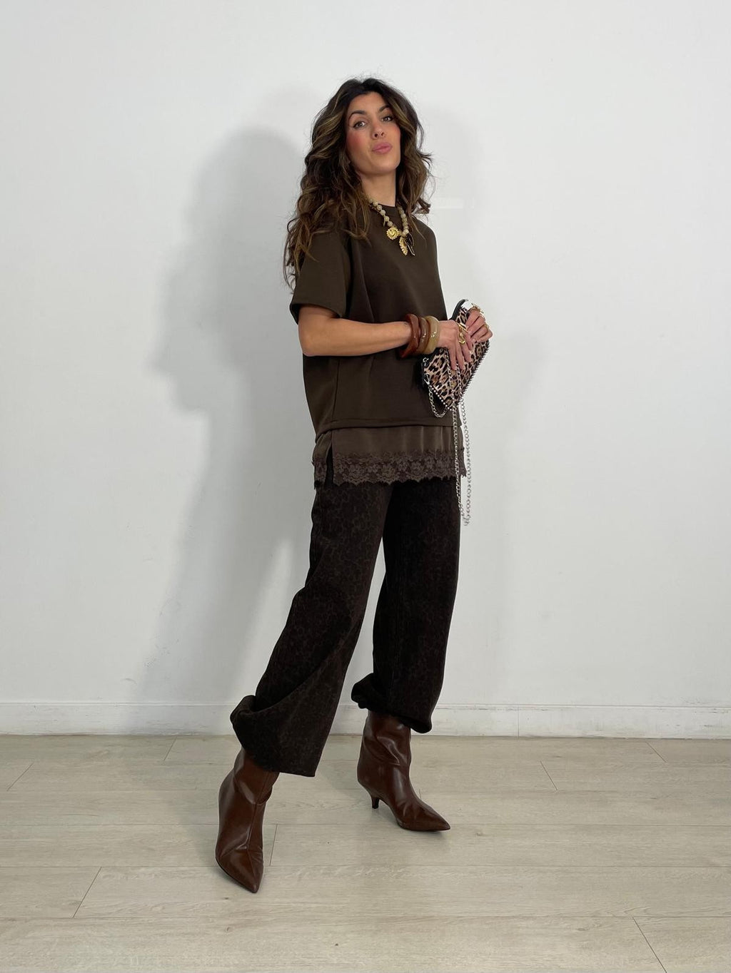 JEANS LEOPARDO CRISS CROSS