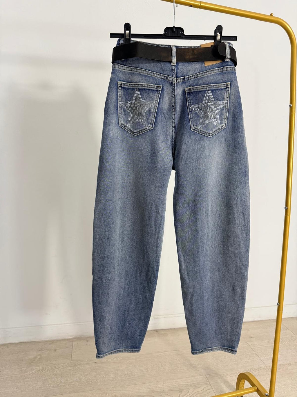 JEANS BALLOON STAR + CINTURÓN