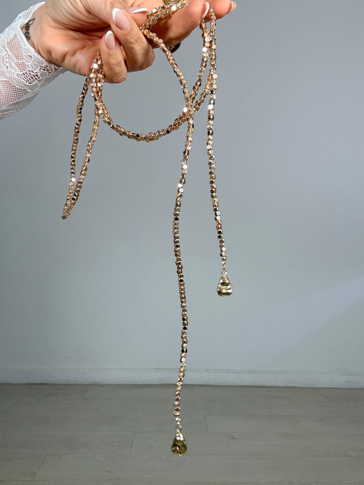 COLLAR MINI CUENTAS GOLDEN