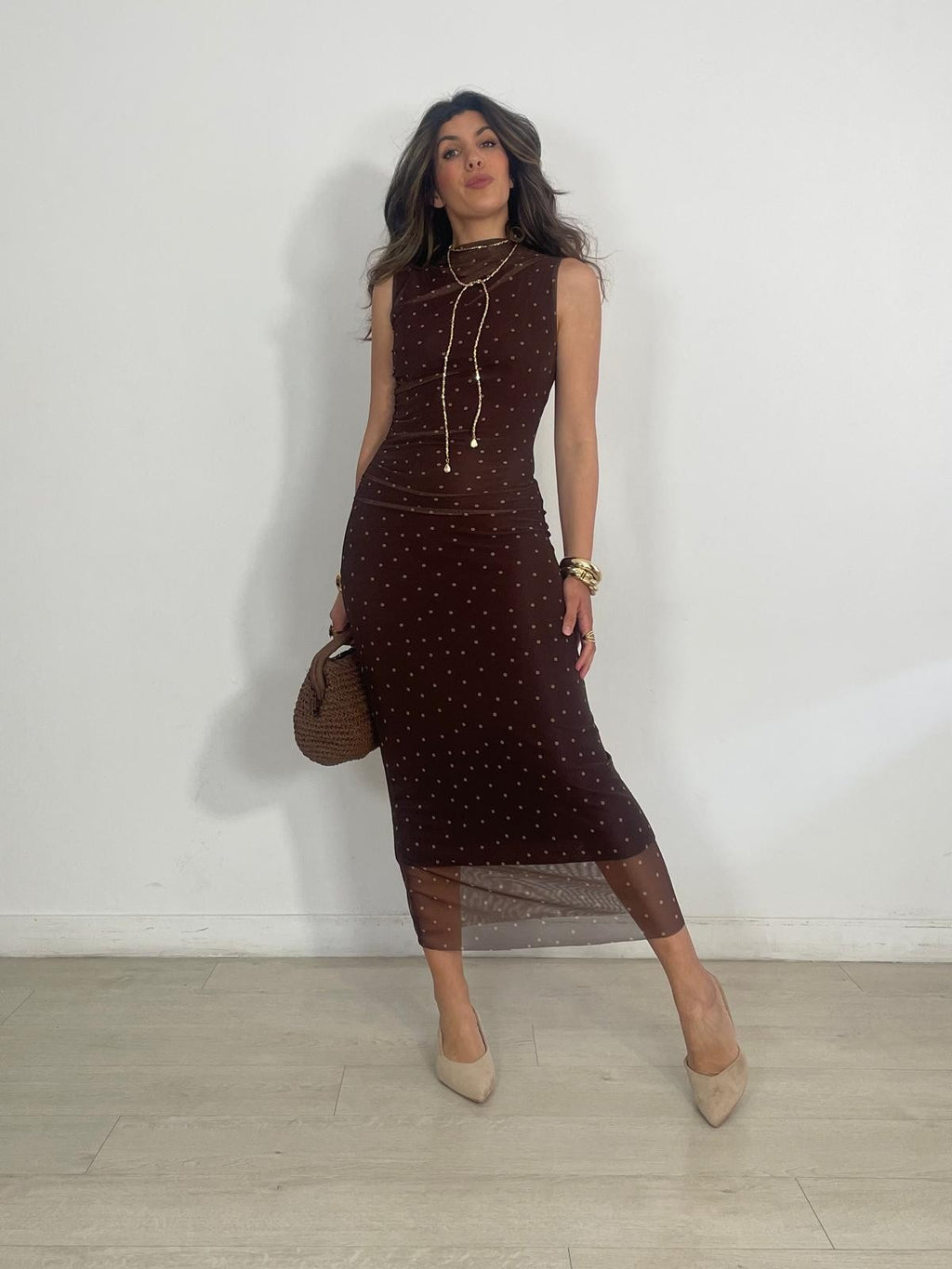 VESTIDO TULL LUNARITOS