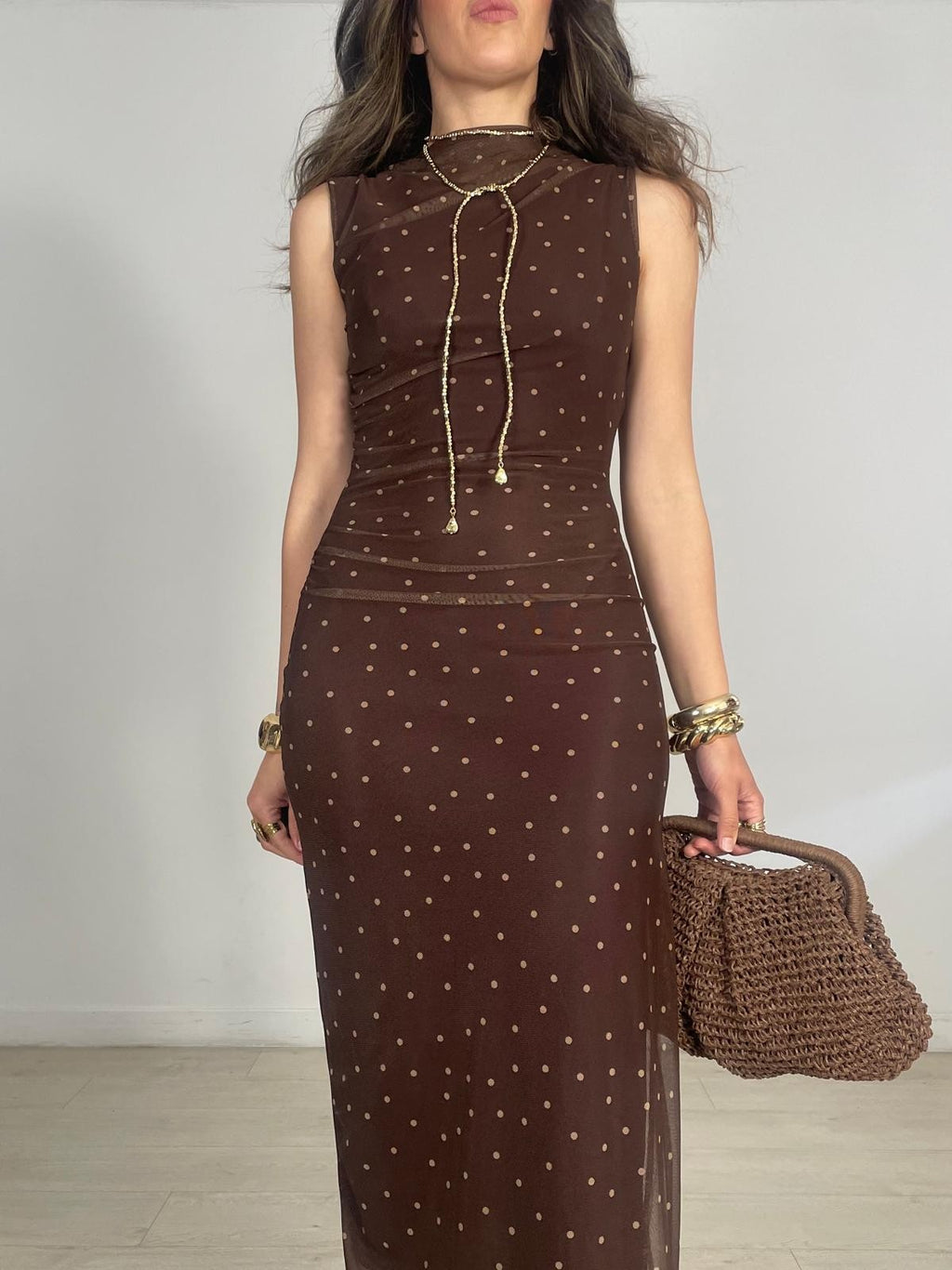 VESTIDO TULL LUNARITOS