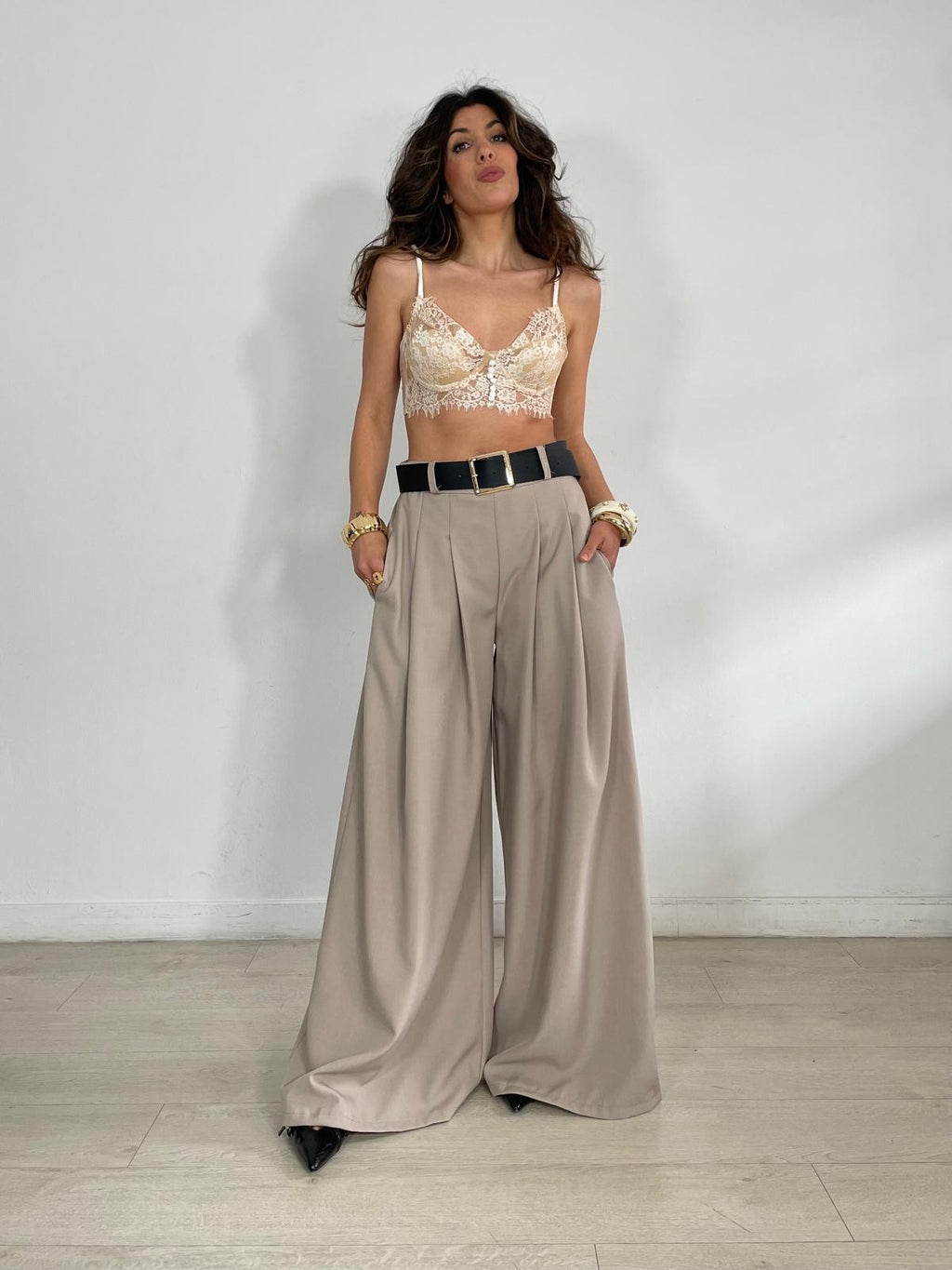 PANTALON ANCHO + CINTURON