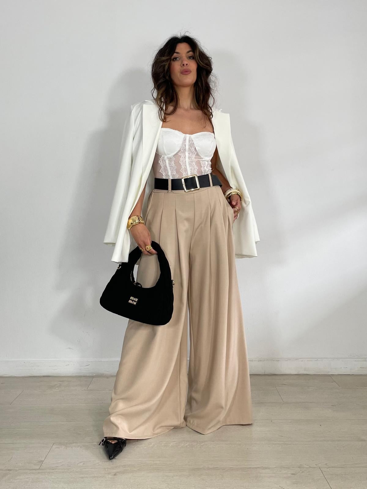 PANTALON ANCHO + CINTURON