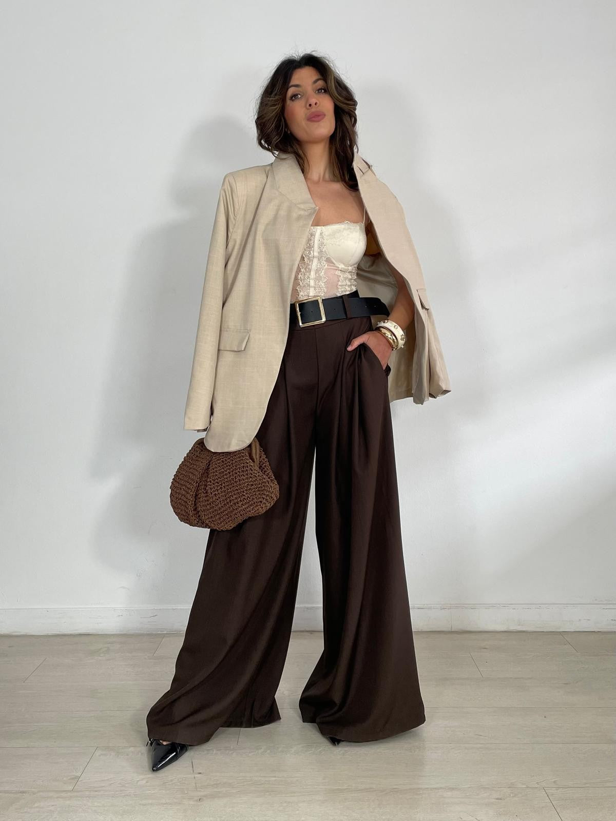 PANTALON ANCHO + CINTURON