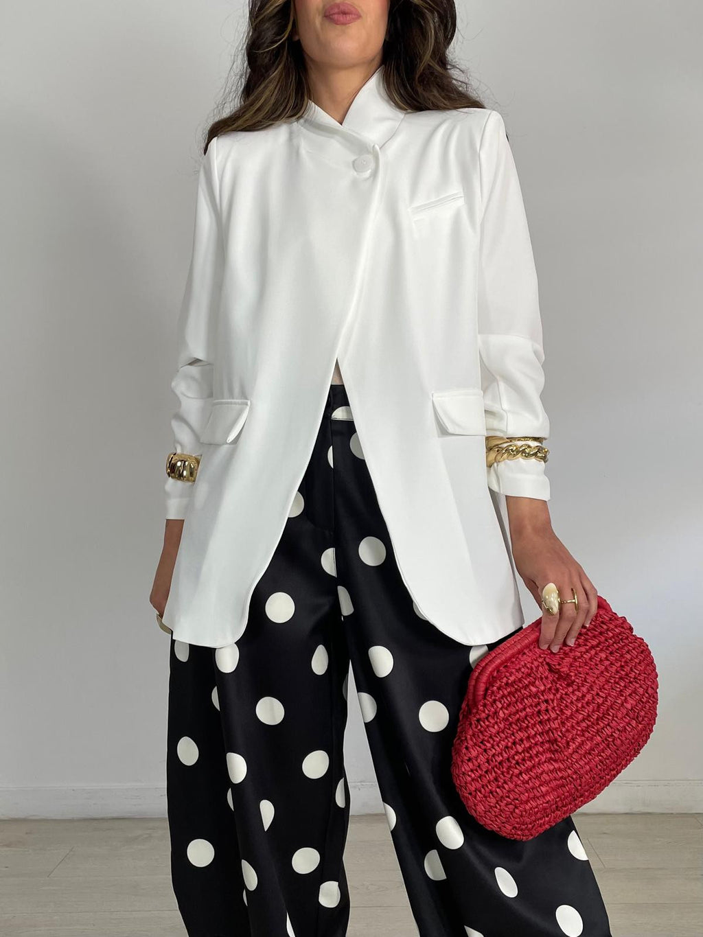 CHAQUETA BOTÓN LATERAL