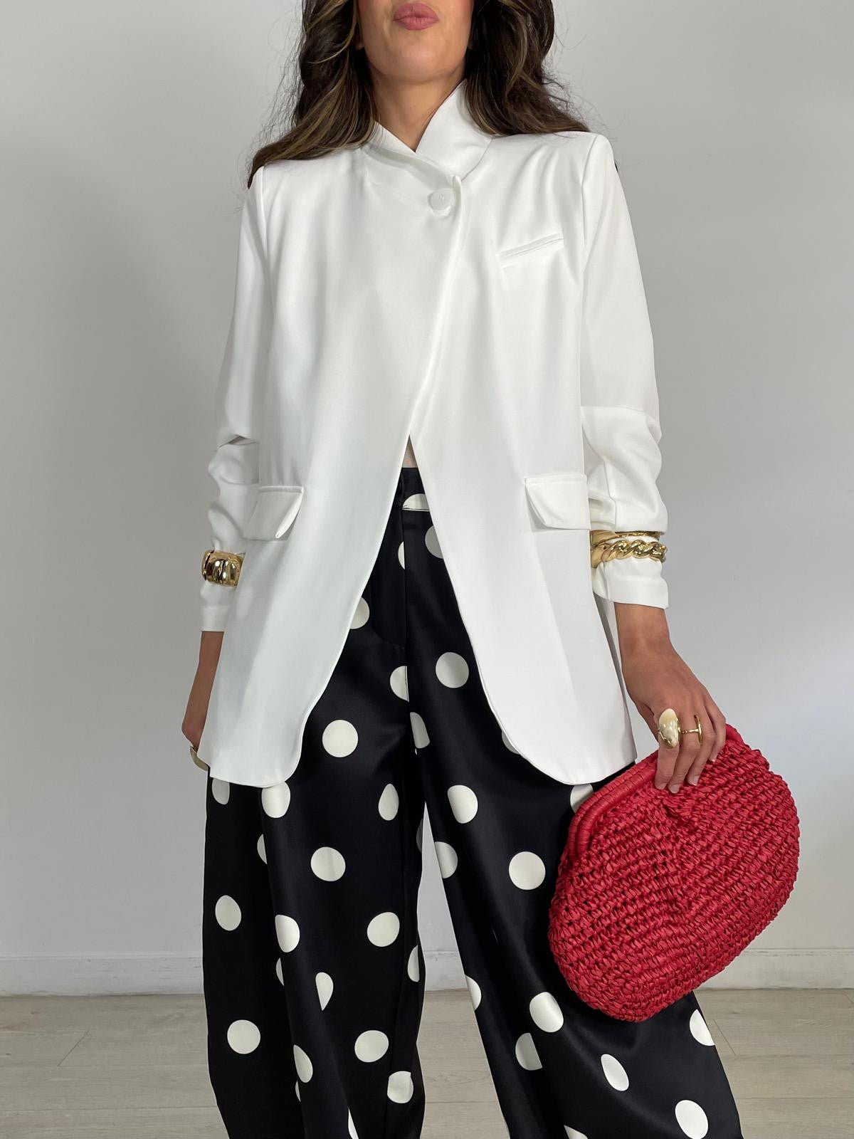 CHAQUETA BOTÓN LATERAL