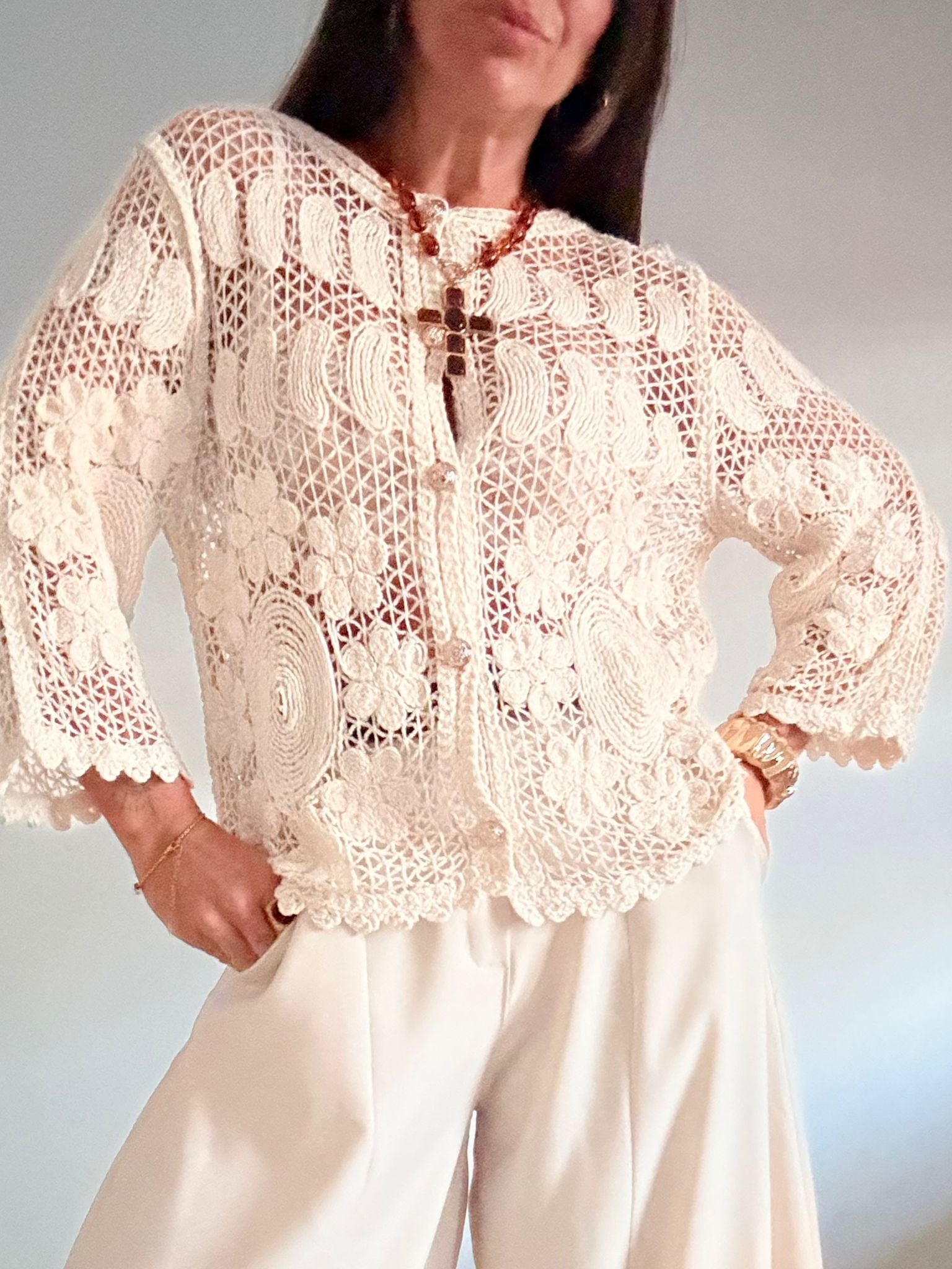 CHAQUETA CROCHET  CARACAS