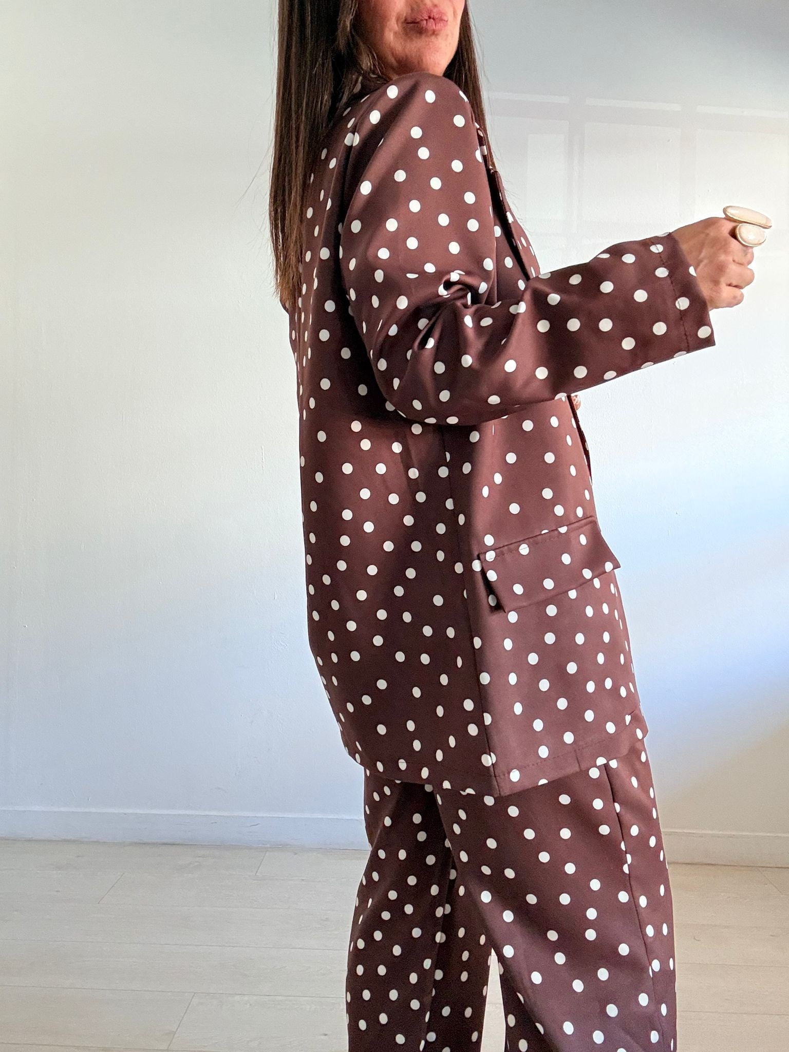 CONJUNTO LUNARES BLAZER & PANTALÓN