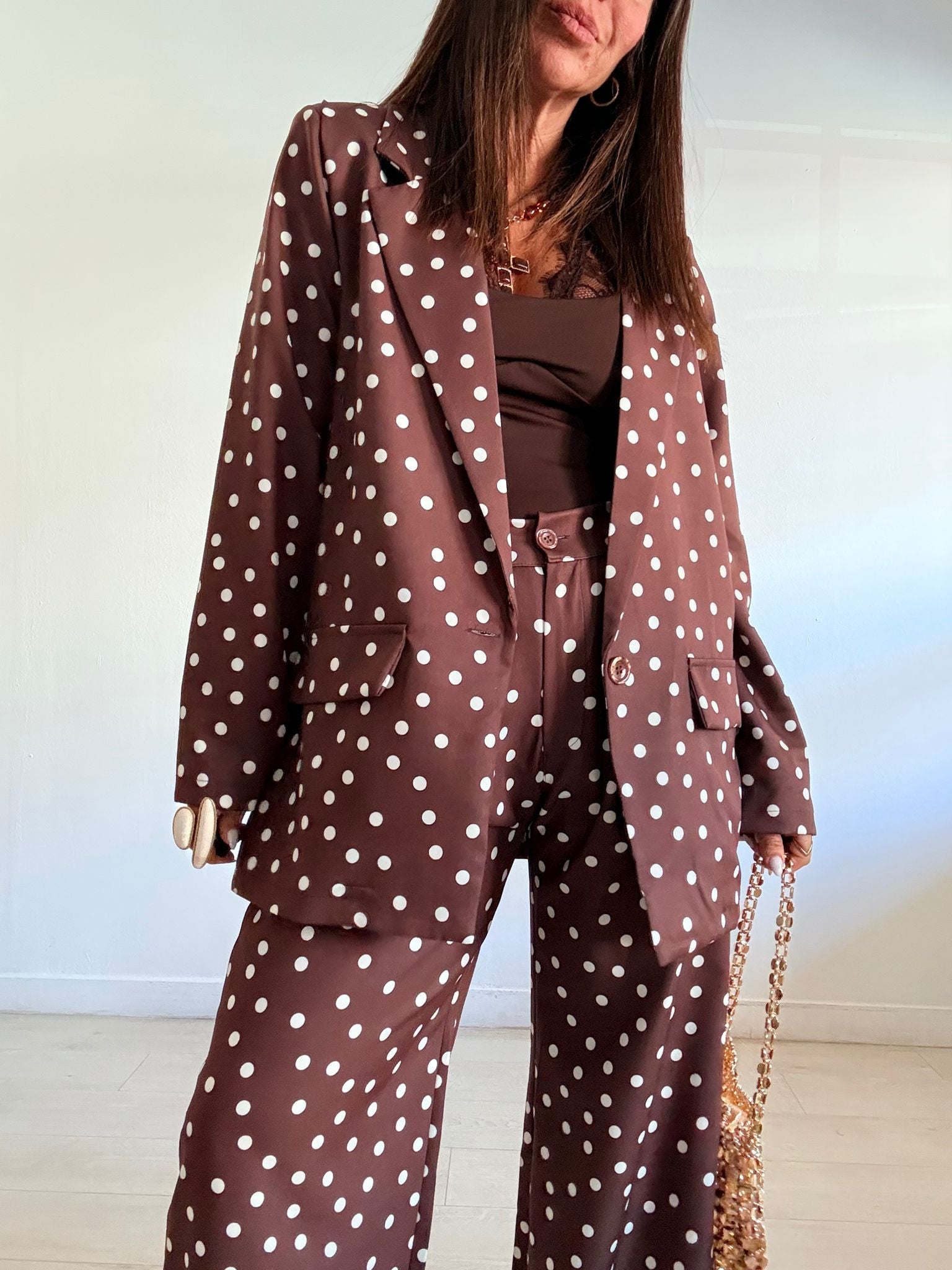 CONJUNTO LUNARES BLAZER & PANTALÓN