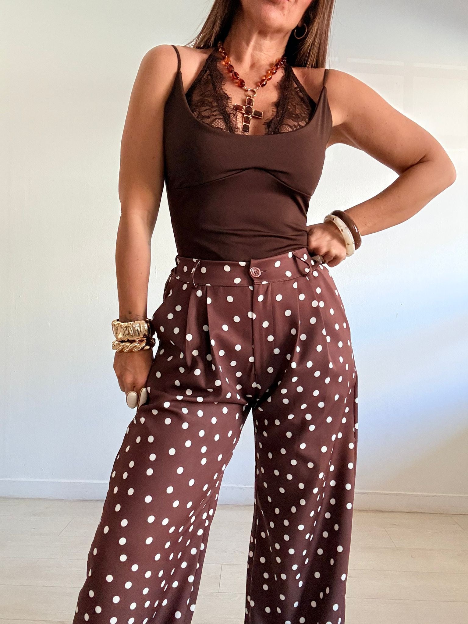 CONJUNTO LUNARES BLAZER & PANTALÓN