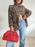 BLAZER LEOPARDO BOTÓN LATERAL