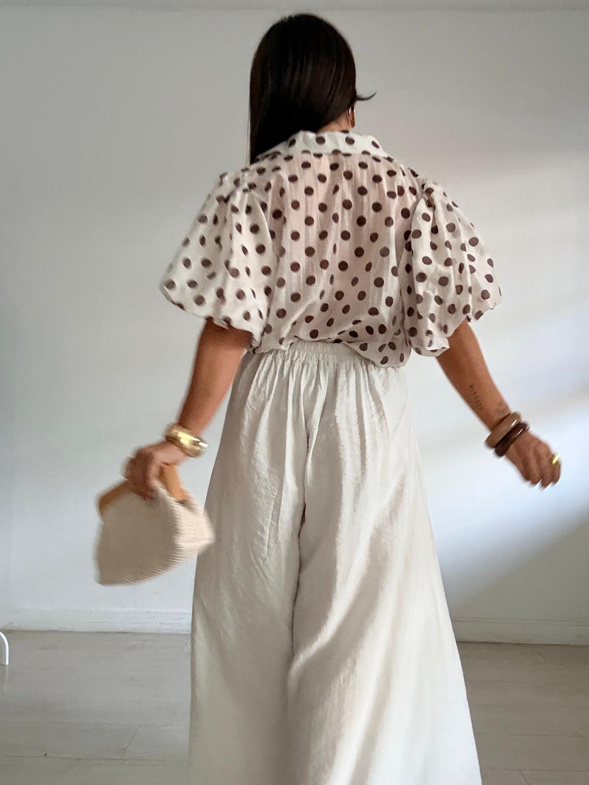 MAXI PANTALÓN FLUIDO BOLSILLOS