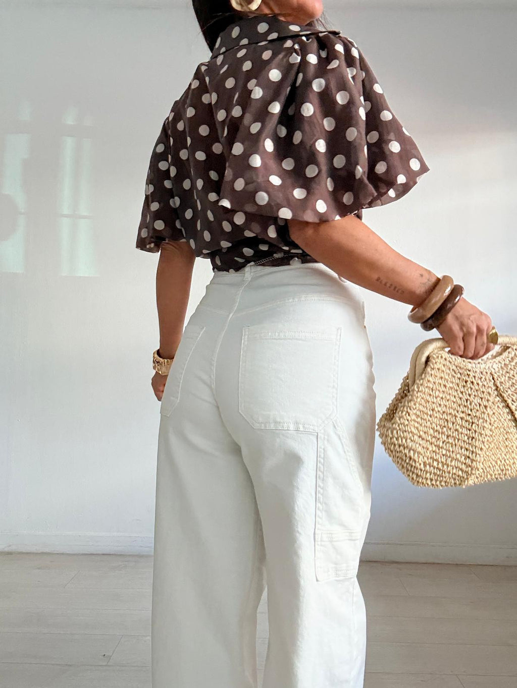 JEANS BALLOON BLANCO