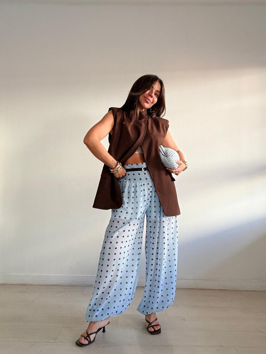 PANTALÓN BOMBACHO GASA + LUNARES