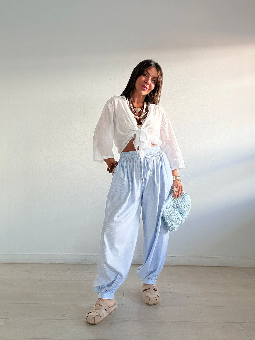 PANTALÓN BOMBACHO RAYITAS