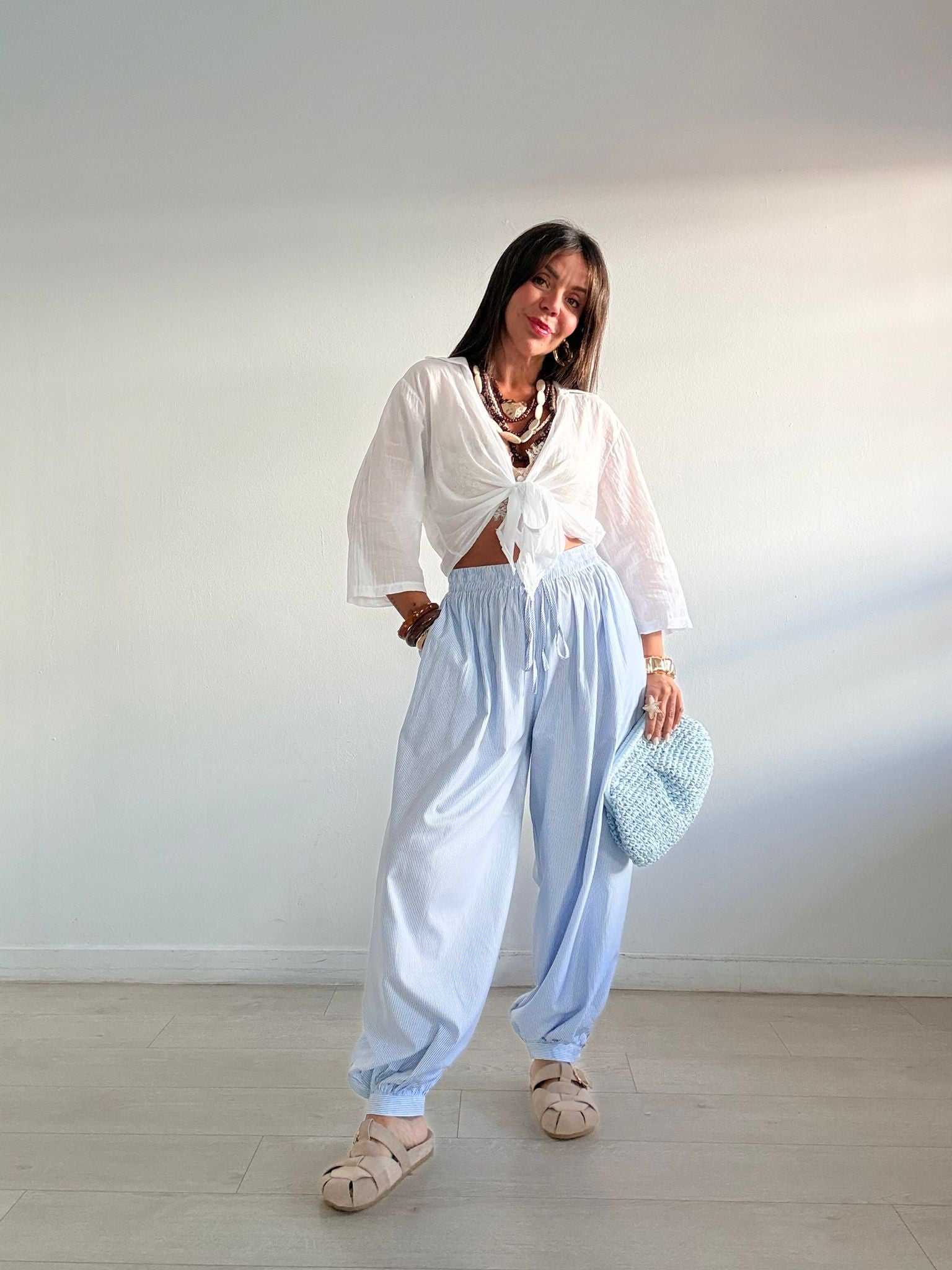 PANTALÓN BOMBACHO RAYITAS
