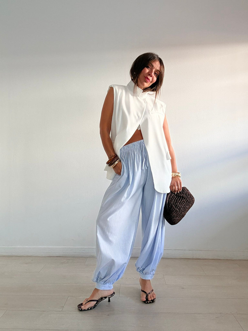 PANTALÓN BOMBACHO RAYITAS